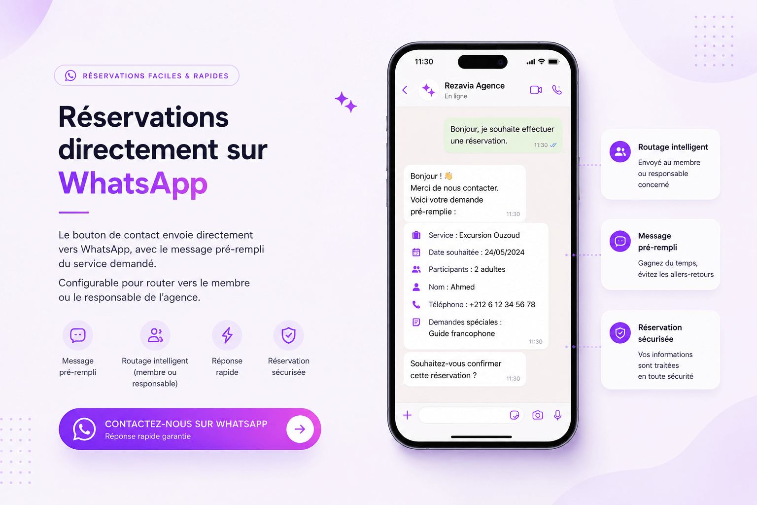 Réduisez le chemin entre l’intérêt et la conversation